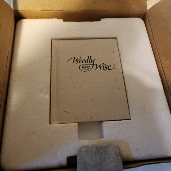 Vtg Woodly Wise The Moss Wood Hollow  Storybook Fairy Tree House COA NEW IN BOX - Picture 4 of 9